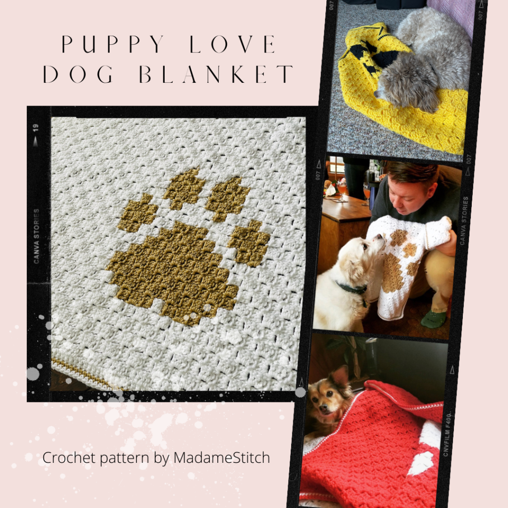 The perfect crochet blanket for every dog lover | MadameStitch