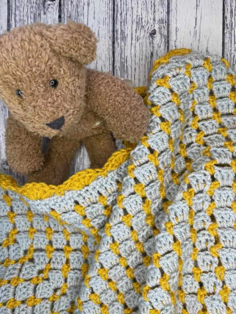 Blissful Blocks Baby Blanket premium crochet pattern