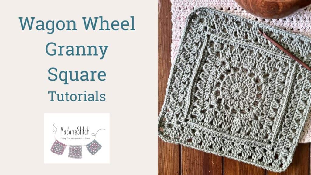 Click here to view the video tutorials for the Wagon Wheel Granny Square