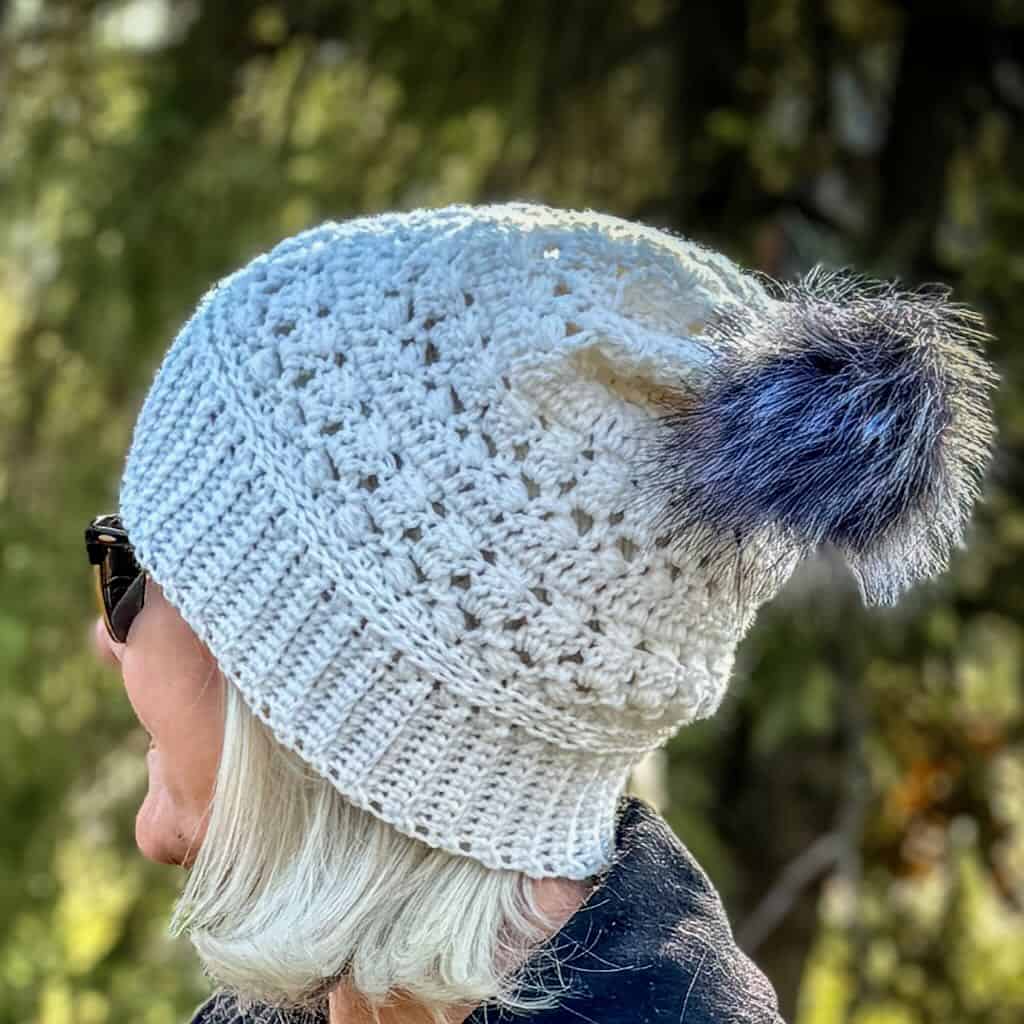 Photo of the Bianca granny stitch hat