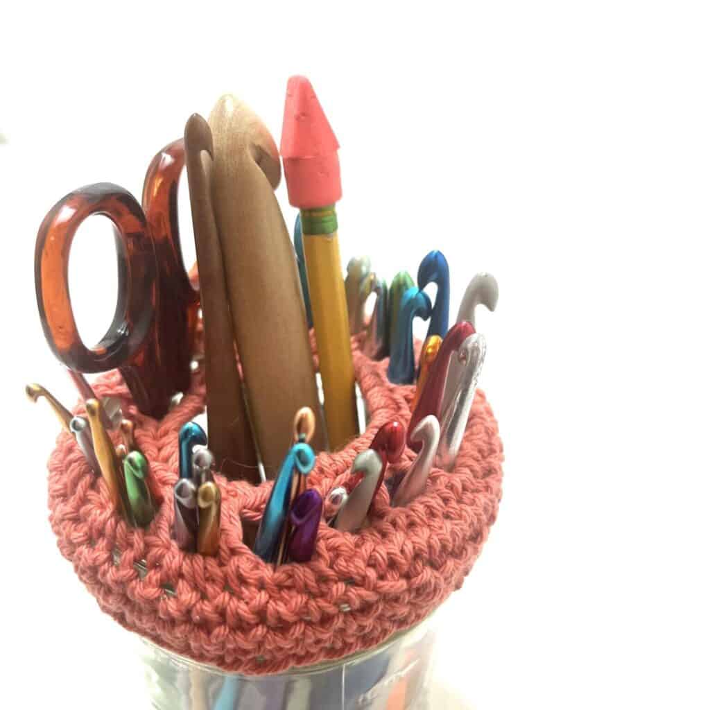 Crochet Hook Organizer Pattern from Amelia Makes