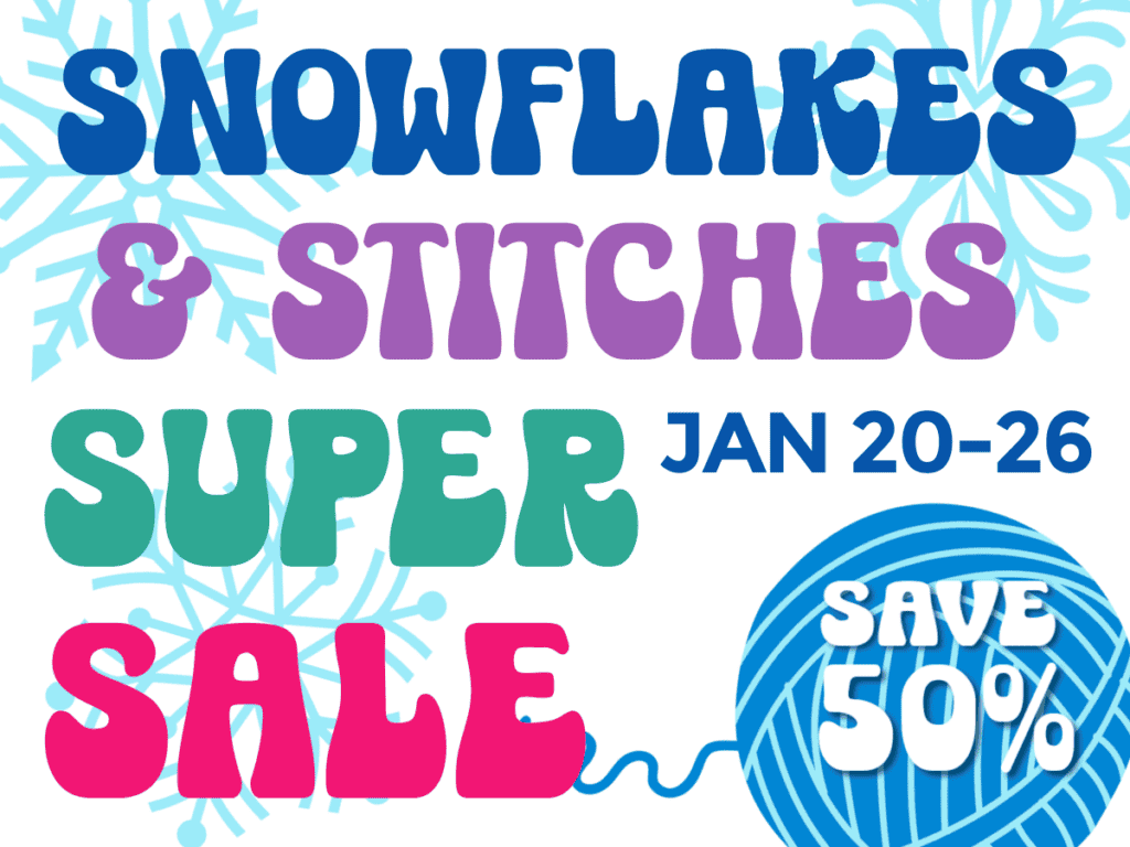 Click here to visit the Snowflakes and Stitches event post